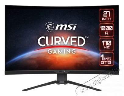 MSI 27 MAG 275CQRF-QD WQHD VA 170Hz HDMI/DP/USB-C &iacute;velt gamer monitor Iroda &eacute;s sz&aacute;m&iacute;t&aacute;stechnika - Monitor - Monitor - 516211