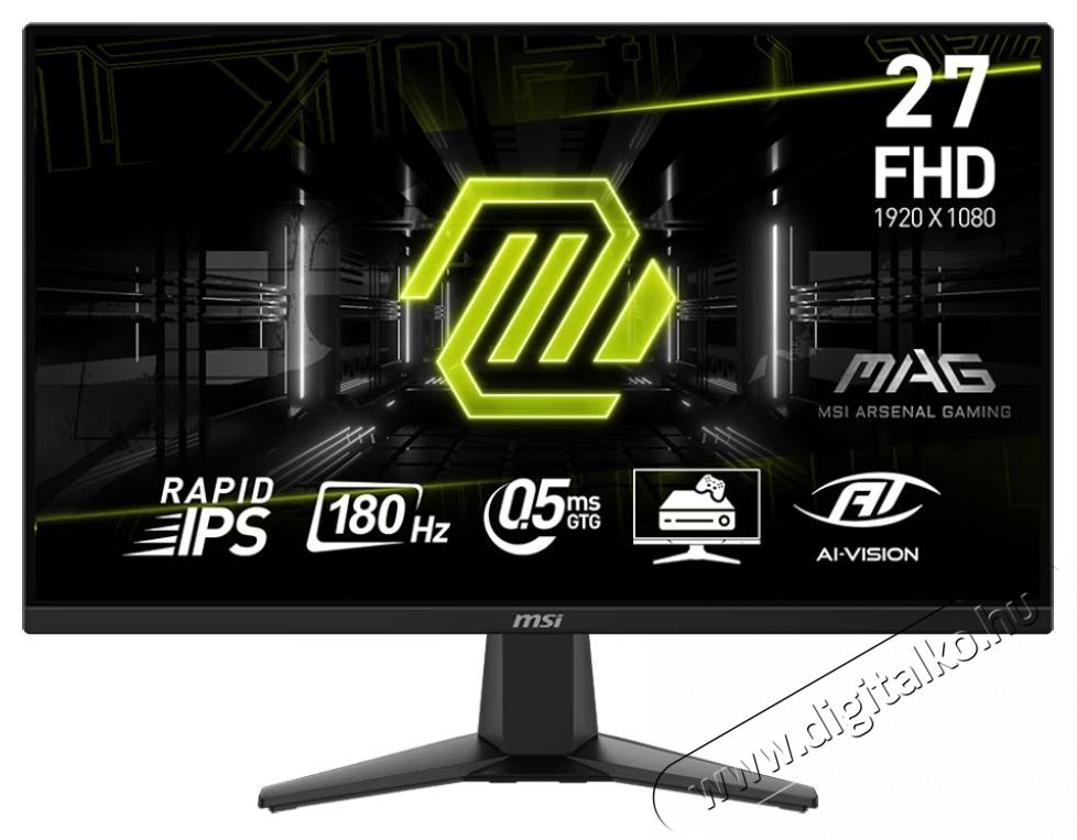 MSI MAG 275F IPS LED Gaming monitor, 27, fekete Iroda &eacute;s sz&aacute;m&iacute;t&aacute;stechnika - Monitor - Monitor - 534423