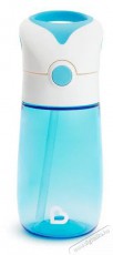 Munchkin Flip & Go szívószálas pohár, kék, 355 ml Szépségápolás / Egészség - Baba mama termék - Cumisüveg / cumi / etetés kiegészítő - 521747