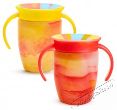 Munchkin Miracle 360 Tie Dye Cup Tropical - sárga, piros, 2db, 207ml Szépségápolás / Egészség - Baba mama termék - Cumisüveg / cumi / etetés kiegészítő - 521739