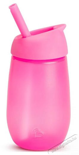 Munchkin Simple Clean B&ouml;gre sz&iacute;v&oacute;sz&aacute;llal 296 ml r&oacute;zsasz&iacute;n Sz&eacute;ps&eacute;g&aacute;pol&aacute;s / Eg&eacute;szs&eacute;g - Baba mama term&eacute;k - Cumis&uuml;veg / cumi / etet&eacute;s kieg&eacute;sz&iacute;tő - 521744