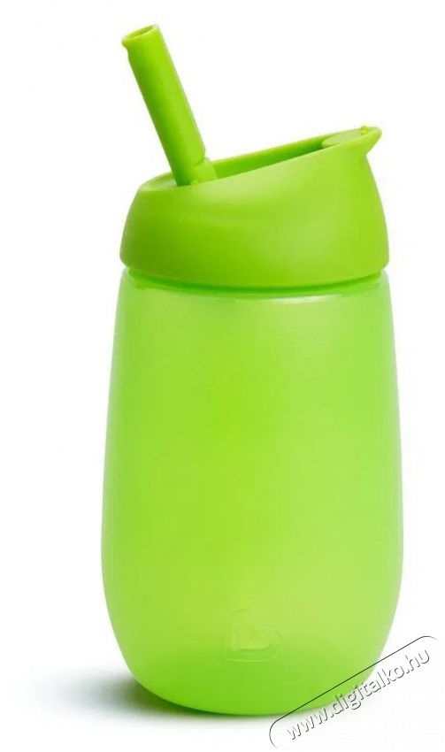 Munchkin Simple Clean B&ouml;gre sz&iacute;v&oacute;sz&aacute;llal 296 ml z&ouml;ld Sz&eacute;ps&eacute;g&aacute;pol&aacute;s / Eg&eacute;szs&eacute;g - Baba mama term&eacute;k - Cumis&uuml;veg / cumi / etet&eacute;s kieg&eacute;sz&iacute;tő - 521748