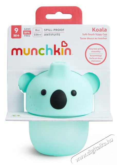 Munchkin Soft-Touch ki&ouml;ml&eacute;sbiztos itat&oacute;poh&aacute;r Koala, 236 ml Sz&eacute;ps&eacute;g&aacute;pol&aacute;s / Eg&eacute;szs&eacute;g - Baba mama term&eacute;k - Cumis&uuml;veg / cumi / etet&eacute;s kieg&eacute;sz&iacute;tő - 521750