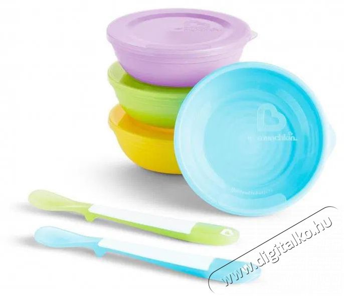Munchkin sz&iacute;nes t&aacute;lak fed&eacute;llel &eacute;s kan&aacute;llal Sz&eacute;ps&eacute;g&aacute;pol&aacute;s / Eg&eacute;szs&eacute;g - Baba mama term&eacute;k - Cumis&uuml;veg / cumi / etet&eacute;s kieg&eacute;sz&iacute;tő - 521743