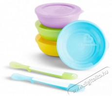 Munchkin sz&iacute;nes t&aacute;lak fed&eacute;llel &eacute;s kan&aacute;llal Sz&eacute;ps&eacute;g&aacute;pol&aacute;s / Eg&eacute;szs&eacute;g - Baba mama term&eacute;k - Cumis&uuml;veg / cumi / etet&eacute;s kieg&eacute;sz&iacute;tő - 521743