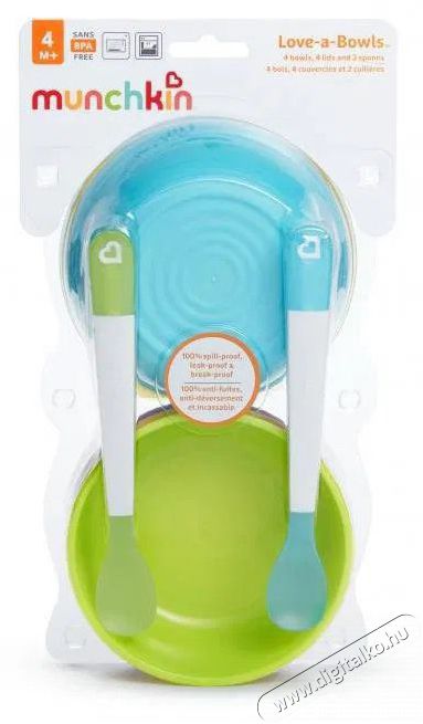 Munchkin sz&iacute;nes t&aacute;lak fed&eacute;llel &eacute;s kan&aacute;llal Sz&eacute;ps&eacute;g&aacute;pol&aacute;s / Eg&eacute;szs&eacute;g - Baba mama term&eacute;k - Cumis&uuml;veg / cumi / etet&eacute;s kieg&eacute;sz&iacute;tő - 521743