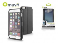 Muvit I-MUEYF0007 Window Folio iPhone 6 Plus/6S Plus fekete h&aacute;tlap Mobil / Kommunik&aacute;ci&oacute; / Smart - Mobiltelefon kieg&eacute;sz&iacute;tő / tok - Tok / h&aacute;tlap - 405634
