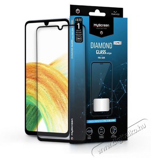 MyScreen Protector MSP LA-2162 Samsung A336B Galaxy A33 5G Diamond Glass Lite Edge2.5D edzett &uuml;veg k&eacute;pernyőv&eacute;dő Mobil / Kommunik&aacute;ci&oacute; / Smart - Mobiltelefon kieg&eacute;sz&iacute;tő / tok - Kijelző / h&aacute;tlap v&eacute;dő f&oacute;lia - 398850