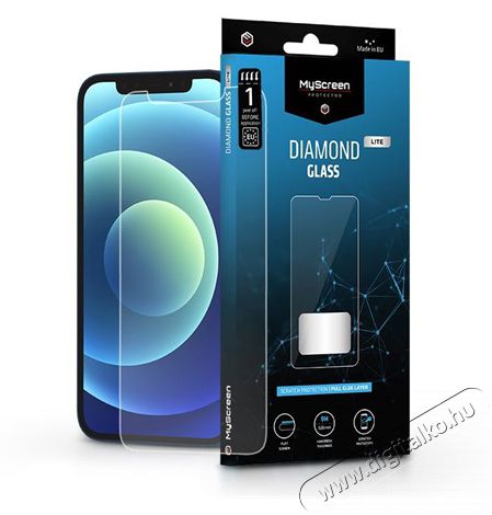 MyScreen Protector MSP LA-2011 iPhone 12/12 Pro Diamond Glass &uuml;veg kijelzőv&eacute;dő f&oacute;lia Mobil / Kommunik&aacute;ci&oacute; / Smart - Mobiltelefon kieg&eacute;sz&iacute;tő / tok - Kijelző / h&aacute;tlap v&eacute;dő f&oacute;lia - 398796