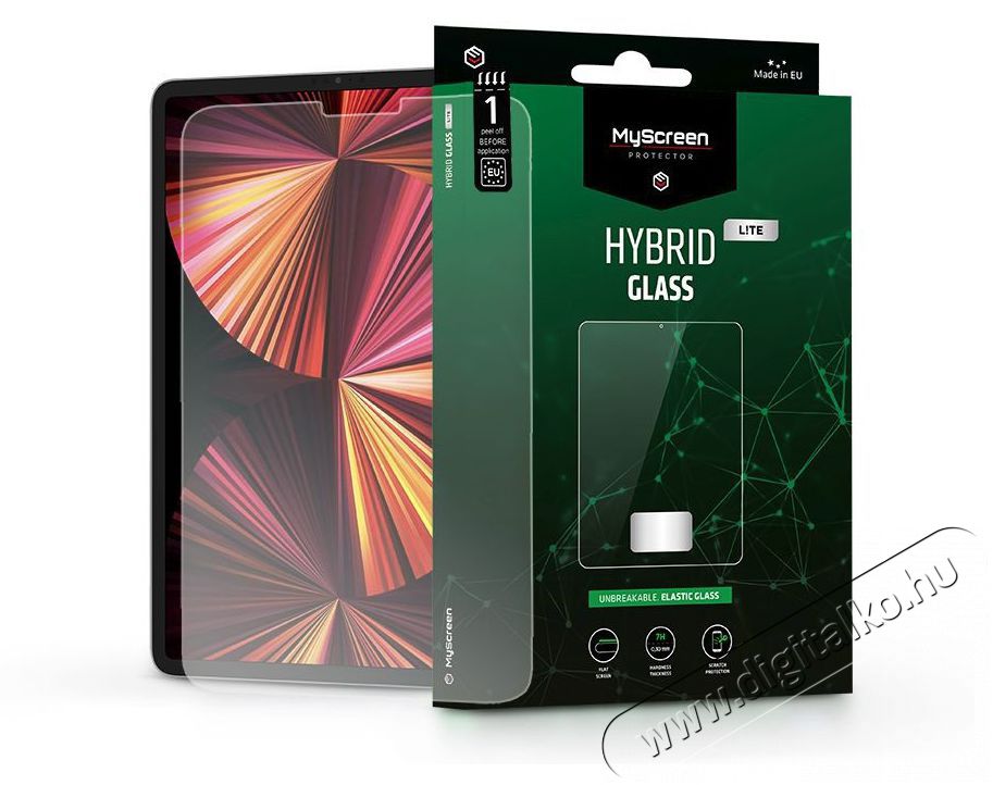 MyScreen Protector MSP LA-2010 iPad Pro 11 (2018-2021)/iPad Air 4 (2020) Hybrid Glass Lite rugalmas &uuml;veg kijelzőv&eacute;dő f&oacute;lia Mobil / Kommunik&aacute;ci&oacute; / Smart - Mobiltelefon kieg&eacute;sz&iacute;tő / tok - Kijelző / h&aacute;tlap v&eacute;dő f&oacute;lia - 412594
