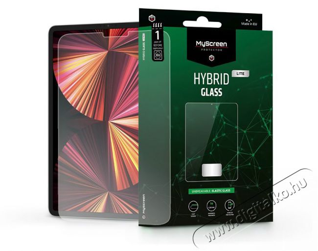 MyScreen Protector MSP LA-2010 iPad Pro 11 (2018-2021)/iPad Air 4 (2020) Hybrid Glass Lite rugalmas &uuml;veg kijelzőv&eacute;dő f&oacute;lia Mobil / Kommunik&aacute;ci&oacute; / Smart - Mobiltelefon kieg&eacute;sz&iacute;tő / tok - Kijelző / h&aacute;tlap v&eacute;dő f&oacute;lia - 412594