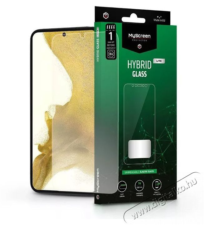 MyScreen Protector MSP LA-2126 Galaxy S22 5G Hybrid Glass Lite rugalmas &uuml;veg kijelzőv&eacute;dő f&oacute;lia Mobil / Kommunik&aacute;ci&oacute; / Smart - Mobiltelefon kieg&eacute;sz&iacute;tő / tok - Kijelző / h&aacute;tlap v&eacute;dő f&oacute;lia - 407263