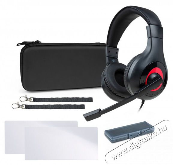 NACON Essential Pack Nintendo Switch fekete headset csomag Audio-Video / Hifi / Multim&eacute;dia - F&uuml;l &eacute;s Fejhallgat&oacute;k - Fejhallgat&oacute; mikrofonnal / headset - 415818