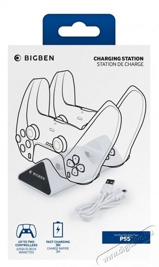 NACON PS5 V2 Dual t&ouml;ltő&aacute;llom&aacute;s Iroda &eacute;s sz&aacute;m&iacute;t&aacute;stechnika - J&aacute;t&eacute;k konzol - Kieg&eacute;sz&iacute;tő - 415842