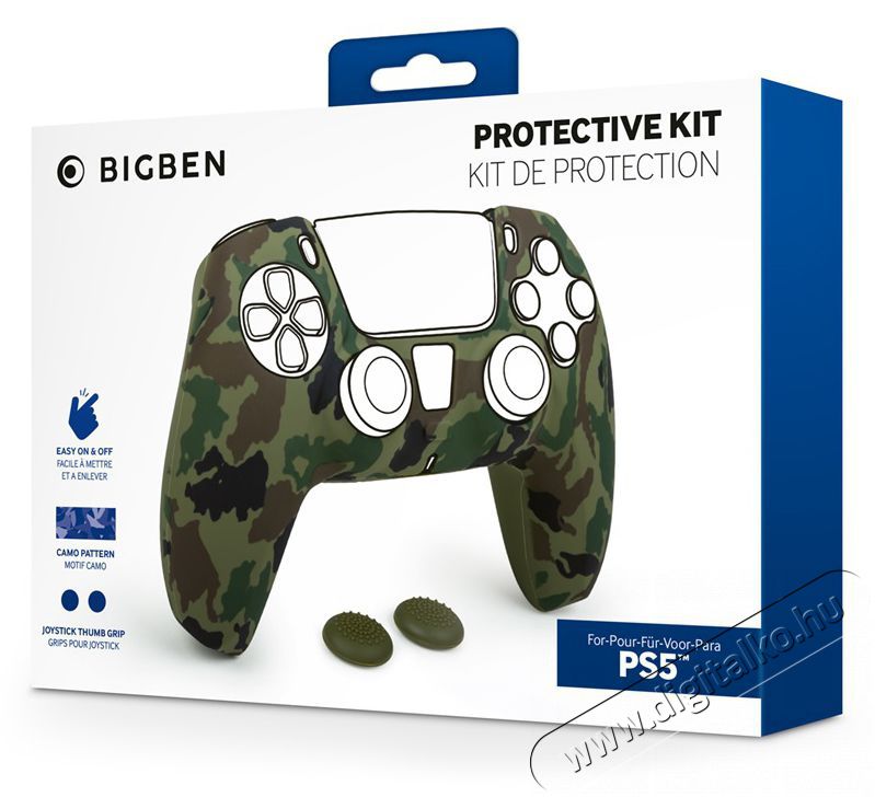 NACON BIGBEN PS5 DualSense Protective Kit terepmint&aacute;s szilikon kontrollerv&eacute;dő Iroda &eacute;s sz&aacute;m&iacute;t&aacute;stechnika - J&aacute;t&eacute;k konzol - Kieg&eacute;sz&iacute;tő - 440694