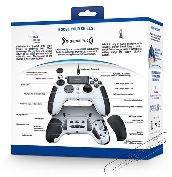 NACON 2808849 Revolution 5 Pro PS5 feh&eacute;r kontroller Iroda &eacute;s sz&aacute;m&iacute;t&aacute;stechnika - J&aacute;t&eacute;k konzol - Kontroller - 500387