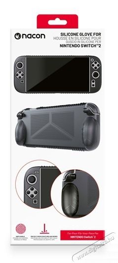 NACON 2809491 Nintendo Switch 2 szilikon fekete v&eacute;dőtok Iroda &eacute;s sz&aacute;m&iacute;t&aacute;stechnika - J&aacute;t&eacute;k konzol - Kieg&eacute;sz&iacute;tő - 506900