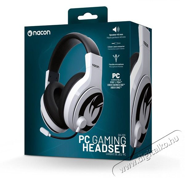NACON 2809133 GH-120 sz&uuml;rke gamer headset Audio-Video / Hifi / Multim&eacute;dia - F&uuml;l &eacute;s Fejhallgat&oacute;k - Fejhallgat&oacute; mikrofonnal / headset - 507996