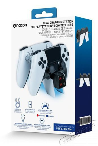 NACON 2809404 V4 PS5 Dual t&ouml;ltő Akkuk &eacute;s t&ouml;ltők - Li-ion akkumul&aacute;tor &eacute;s t&ouml;ltő (gy&aacute;ri) - T&ouml;ltő / h&aacute;l&oacute;zati adapter - 513849