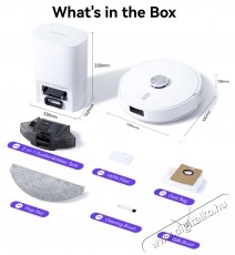 Narwal Freo S CP-ZD-A00198-00-00 porsz&iacute;v&oacute;, 8000 Pa, 3200mAh akkumul&aacute;tor, Narwal Freo Advice alkalmaz&aacute;s, Feh&eacute;r H&aacute;ztart&aacute;s / Otthon / K&uuml;lt&eacute;r - Porsz&iacute;v&oacute; / takar&iacute;t&oacute;g&eacute;p - Robotporsz&iacute;v&oacute; - 537146