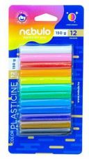 NEBULO 150 g 12 db színes gyurma készlet Háztartás / Otthon / Kültér - Játék / Sport - Kreatív / készségfejlesztő játék - 506889