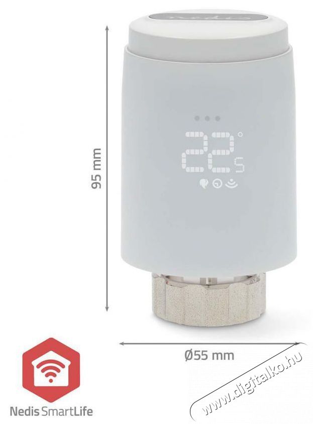 Nedis ZBHTR20WT H&aacute;ztart&aacute;s / Otthon / K&uuml;lt&eacute;r - Okos otthon - Termoszt&aacute;t - 508192