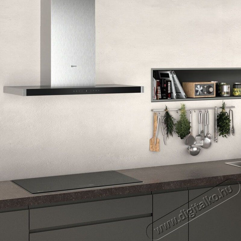 NEFF D95BMP5N0 Falra szerelhető p&aacute;raelsz&iacute;v&oacute;, 90 cm, nemesac&eacute;l Konyhai term&eacute;kek - P&aacute;raelsz&iacute;v&oacute; - K&uuml;rtős - 347251