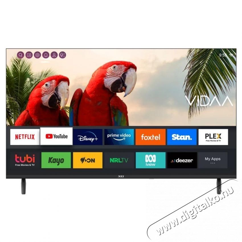 NEI 43NE6901 LED Smart telev&iacute;zi&oacute;, 109 cm, 4K Ultra HD Telev&iacute;zi&oacute;k - LED telev&iacute;zi&oacute; - UHD 4K felbont&aacute;s&uacute; - 535479