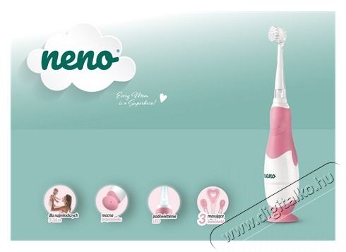 Neno DENTI pink elektromos fogkefe Sz&eacute;ps&eacute;g&aacute;pol&aacute;s / Eg&eacute;szs&eacute;g - Sz&aacute;j / fog &aacute;pol&aacute;s - Elektromos fogkefe - 468152