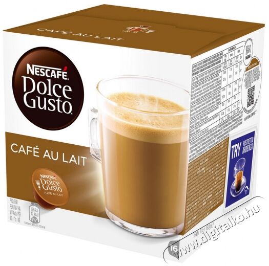 Nescafe Caf&eacute; Au Lait Dolce Gusto k&aacute;v&eacute;kapszula Konyhai term&eacute;kek - K&aacute;v&eacute;főző / k&aacute;v&eacute;&ouml;rlő / kieg&eacute;sz&iacute;tő - K&aacute;v&eacute; kapszula / pod / szemes / őr&ouml;lt k&aacute;v&eacute; - 301068