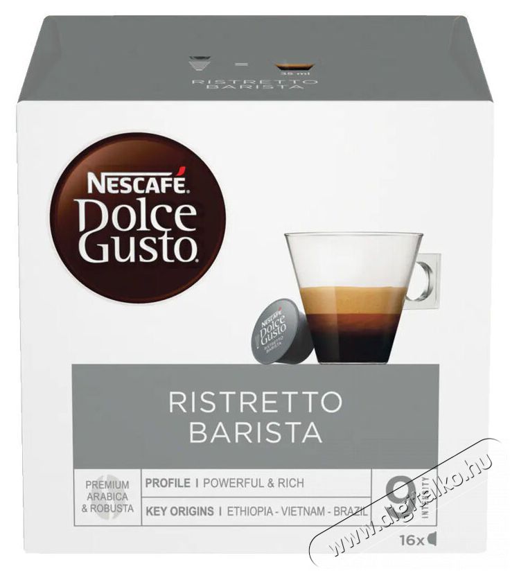 Nescafe Ristretto Barista &ndash; 16 kapszula Konyhai term&eacute;kek - K&aacute;v&eacute;főző / k&aacute;v&eacute;&ouml;rlő / kieg&eacute;sz&iacute;tő - K&aacute;v&eacute; kapszula / pod / szemes / őr&ouml;lt k&aacute;v&eacute; - 493748