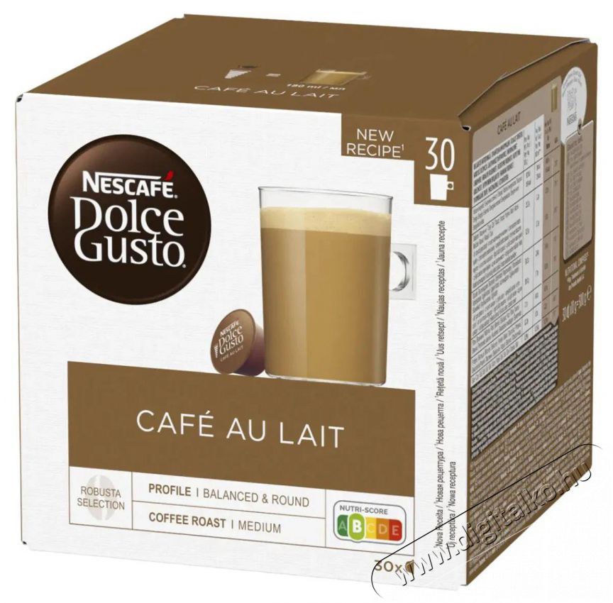 Nescafe Dolce Gusto&reg; Caf&eacute; Au Lait XXL - 90 kapszula Konyhai term&eacute;kek - K&aacute;v&eacute;főző / k&aacute;v&eacute;&ouml;rlő / kieg&eacute;sz&iacute;tő - K&aacute;v&eacute; kapszula / pod / szemes / őr&ouml;lt k&aacute;v&eacute; - 503761