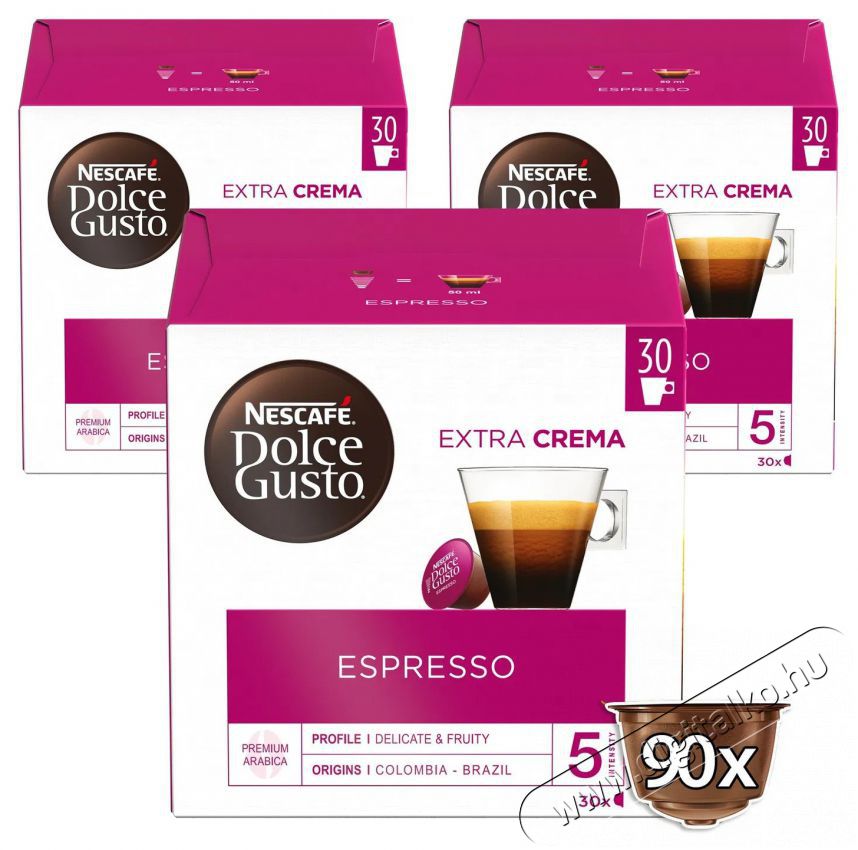 Nescafe Dolce Gusto&reg; Espresso XXL - 90 kapszula Konyhai term&eacute;kek - K&aacute;v&eacute;főző / k&aacute;v&eacute;&ouml;rlő / kieg&eacute;sz&iacute;tő - K&aacute;v&eacute; kapszula / pod / szemes / őr&ouml;lt k&aacute;v&eacute; - 503756