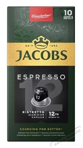 Nespresso Ristretto k&aacute;v&eacute;kapszula - 10db Konyhai term&eacute;kek - K&aacute;v&eacute;főző / k&aacute;v&eacute;&ouml;rlő / kieg&eacute;sz&iacute;tő - K&aacute;v&eacute; kapszula / pod / szemes / őr&ouml;lt k&aacute;v&eacute; - 531195