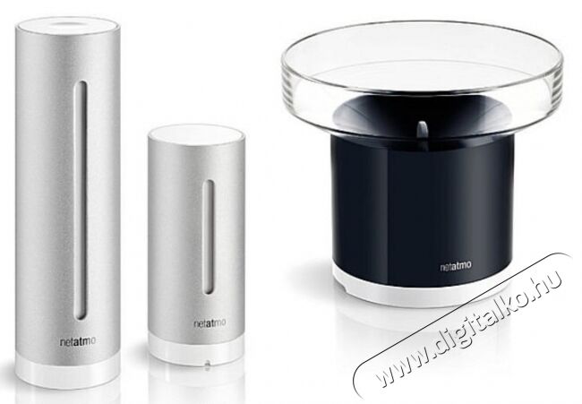 Netatmo SET 2. Időj&aacute;r&aacute;s &aacute;llom&aacute;s + esőm&eacute;rő modul H&aacute;ztart&aacute;s / Otthon / K&uuml;lt&eacute;r - Lak&aacute;sfelszerel&eacute;s - Időj&aacute;r&aacute;s &aacute;llom&aacute;s - 353116