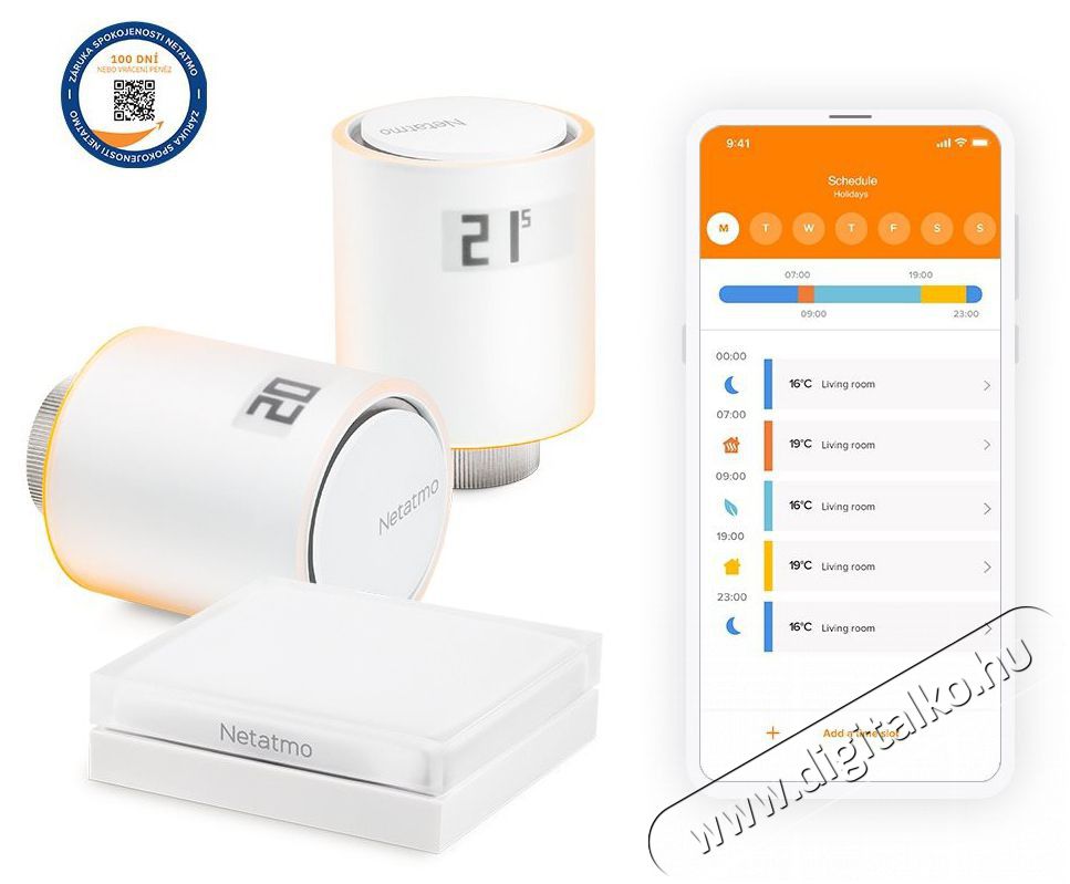 Netatmo Starter Pack szelep H&aacute;ztart&aacute;s / Otthon / K&uuml;lt&eacute;r - Okos otthon - Termoszt&aacute;t - 508195