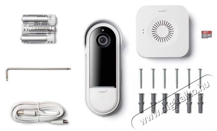 Netatmo OVD-01-EU vezet&eacute;k n&eacute;lk&uuml;li vide&oacute;s kaputelefon H&aacute;ztart&aacute;s / Otthon / K&uuml;lt&eacute;r - Lak&aacute;sfelszerel&eacute;s - Csengő - 519577