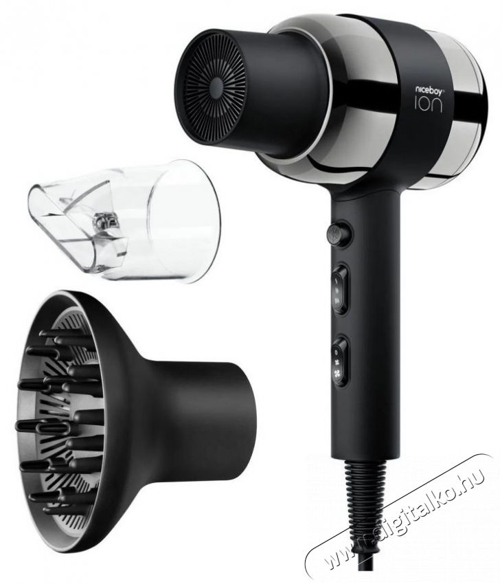 NICEBOY ION AirSonic PRO Black Sz&eacute;ps&eacute;g&aacute;pol&aacute;s / Eg&eacute;szs&eacute;g - Haj&aacute;pol&aacute;s - Hajsz&aacute;r&iacute;t&oacute; - 510566