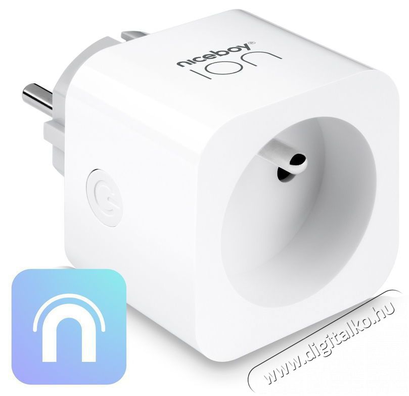 NICEBOY ION Smart Plug PRO H&aacute;ztart&aacute;s / Otthon / K&uuml;lt&eacute;r - Okos otthon - Okos konnektor - 521838