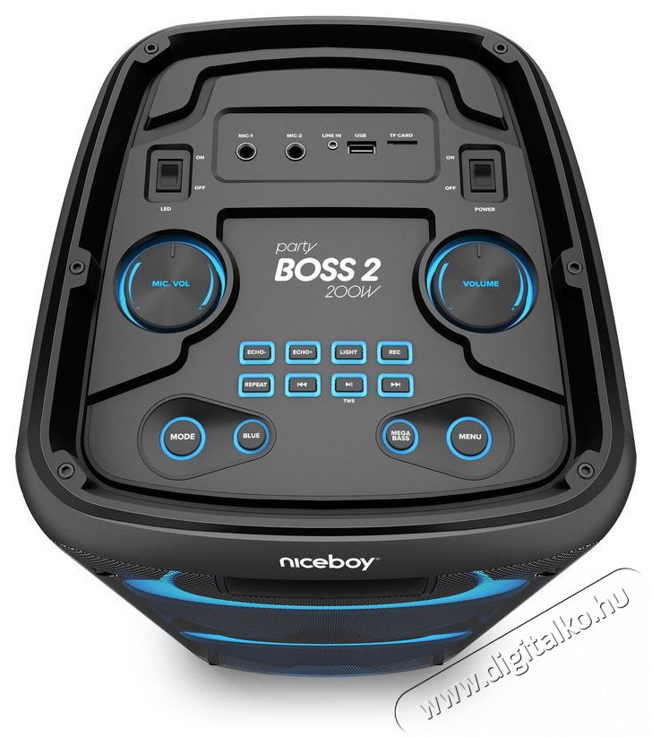 NICEBOY Party Boss 2 (200W) Audio-Video / Hifi / Multim&eacute;dia - Hordozhat&oacute;, vezet&eacute;k n&eacute;lk&uuml;li / bluetooth hangsug&aacute;rz&oacute; - Hordozhat&oacute;, vezet&eacute;k n&eacute;lk&uuml;li / bluetooth hangsug&aacute;rz&oacute; - 521830