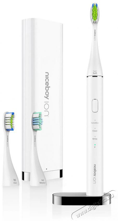 NICEBOY ION Sonic White Elektromos fogkefe Sz&eacute;ps&eacute;g&aacute;pol&aacute;s / Eg&eacute;szs&eacute;g - Sz&aacute;j / fog &aacute;pol&aacute;s - Elektromos fogkefe - 525406
