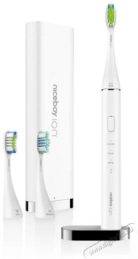 NICEBOY ION Sonic White Elektromos fogkefe Sz&eacute;ps&eacute;g&aacute;pol&aacute;s / Eg&eacute;szs&eacute;g - Sz&aacute;j / fog &aacute;pol&aacute;s - Elektromos fogkefe - 525406