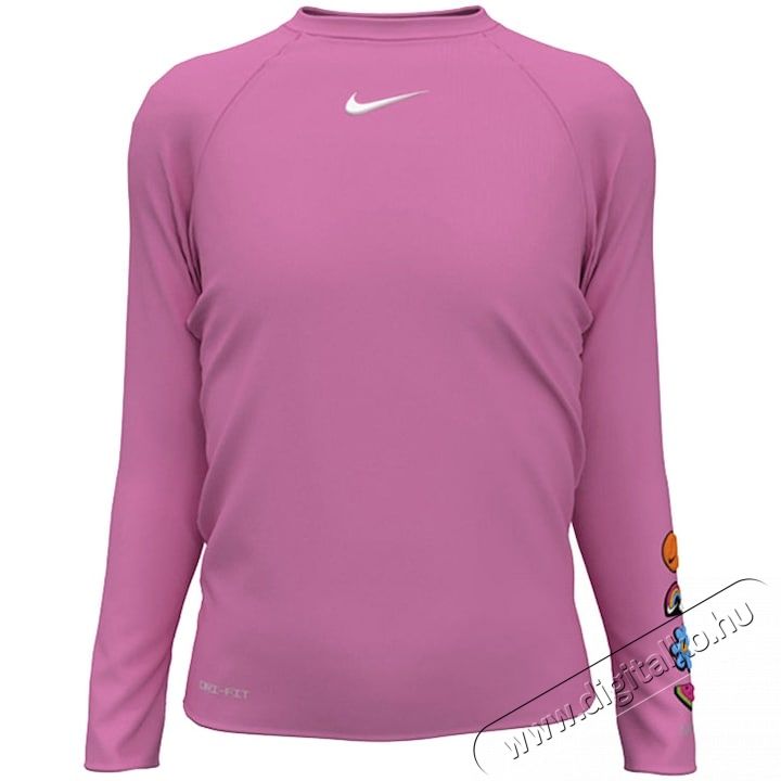 NIKE Charms Long Sleeve Hydroguard Gyermek &uacute;sz&oacute;felső UPF 40+ UV v&eacute;delemmel, L-es m&eacute;ret, r&oacute;zsasz&iacute;n H&aacute;ztart&aacute;s / Otthon / K&uuml;lt&eacute;r - J&aacute;t&eacute;k / Sport - Kieg&eacute;sz&iacute;tő - 534523