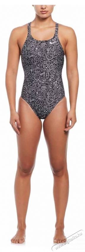 NIKE Multi Print Fastback egyr&eacute;szes női f&uuml;rdőruha, 36-os m&eacute;ret, fekete/feh&eacute;r H&aacute;ztart&aacute;s / Otthon / K&uuml;lt&eacute;r - J&aacute;t&eacute;k / Sport - V&iacute;zi j&aacute;t&eacute;k - 534555