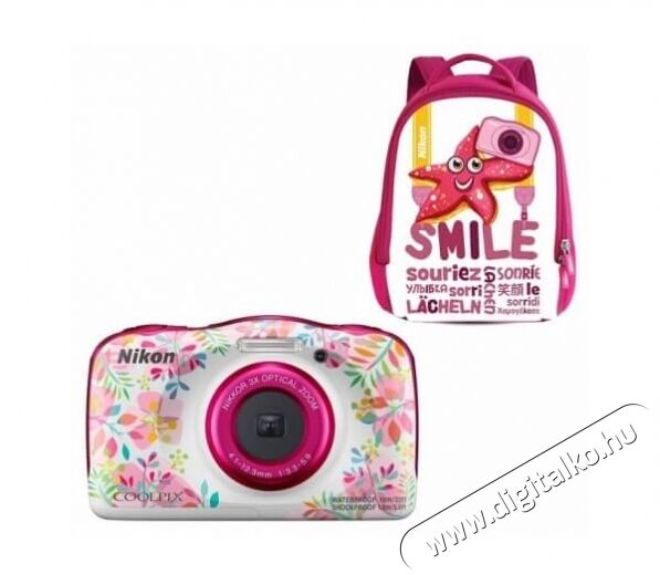 Nikon COOLPIX W150 vir&aacute;gos f&eacute;nyk&eacute;pezőg&eacute;p + h&aacute;tizs&aacute;k F&eacute;nyk&eacute;pezőg&eacute;p / kamera - Kompakt f&eacute;nyk&eacute;pezőg&eacute;p - Gyerek f&eacute;nyk&eacute;pezőg&eacute;p - 349552