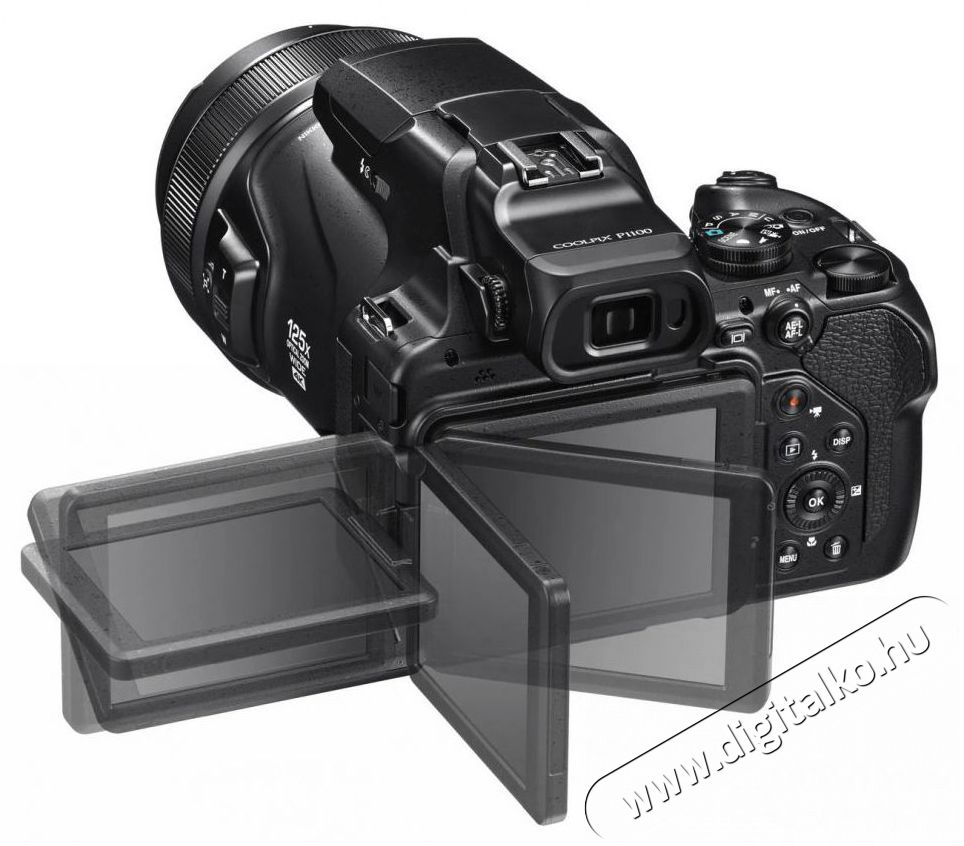Nikon COOLPIX P1100, fekete F&eacute;nyk&eacute;pezőg&eacute;p / kamera - Ultrazoom f&eacute;nyk&eacute;pezőg&eacute;p - K&ouml;zepes m&eacute;retű - 520086