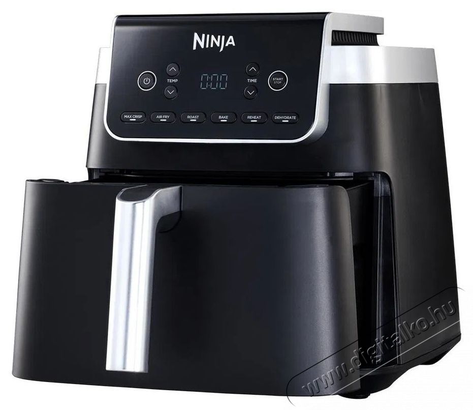 Ninja AF180EU fekete/ez&uuml;st Konyhai term&eacute;kek - Konyhai kisg&eacute;p (s&uuml;t&eacute;s / főz&eacute;s / hűt&eacute;s / &eacute;telk&eacute;sz&iacute;t&eacute;s) - Olajs&uuml;tő - 504823