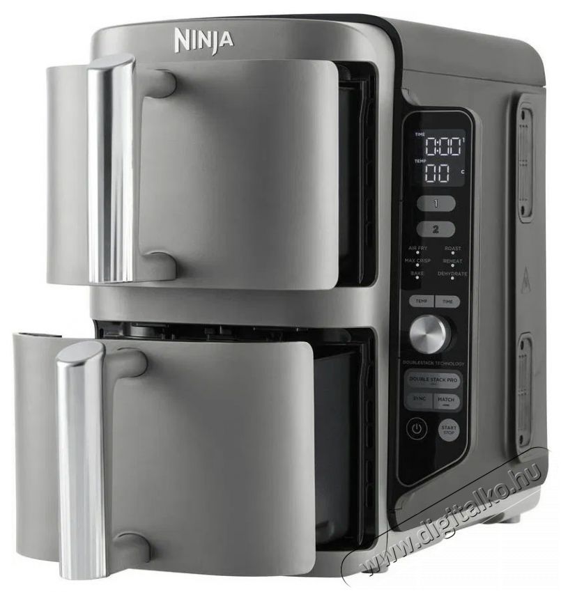 Ninja SL400EU fekete/ez&uuml;st Konyhai term&eacute;kek - Konyhai kisg&eacute;p (s&uuml;t&eacute;s / főz&eacute;s / hűt&eacute;s / &eacute;telk&eacute;sz&iacute;t&eacute;s) - Olajs&uuml;tő - 504824