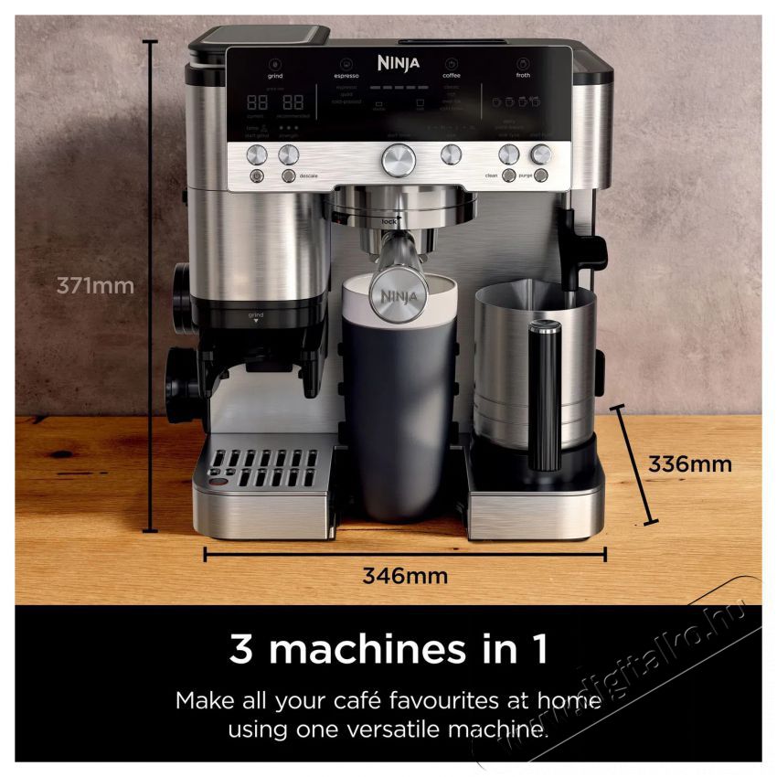 Ninja ES601EU Luxe&trade; Caf&eacute; Premier 3in1 &Uacute;jdons&aacute;gok - &Uacute;j term&eacute;kek - 512745