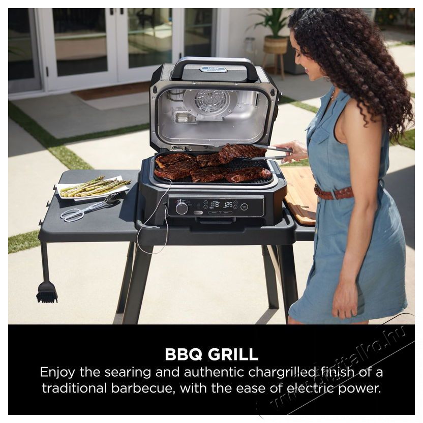 Ninja OG850EU Woodfire Pro XL Konyhai term&eacute;kek - S&uuml;tő-főzőlap, tűzhely (szabadon&aacute;ll&oacute;) - Mini s&uuml;tő / mini grill / mini konyha - 521851